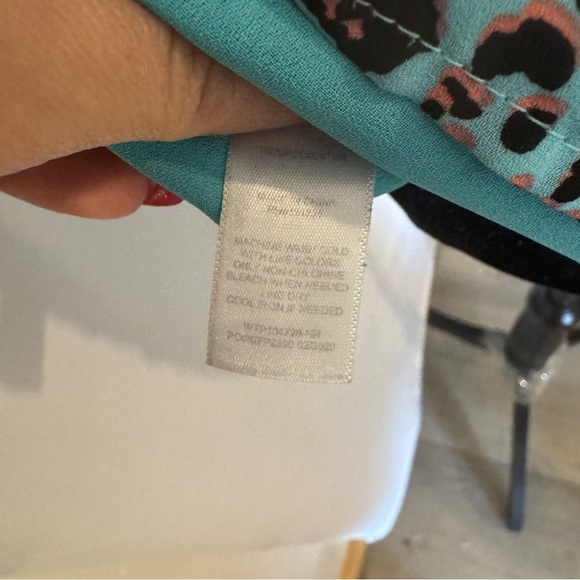 Socialite Y2K Cheetah Print Spaghetti Strap Women’s Cami Pink And Teal Sz S - Picture 5 of 5